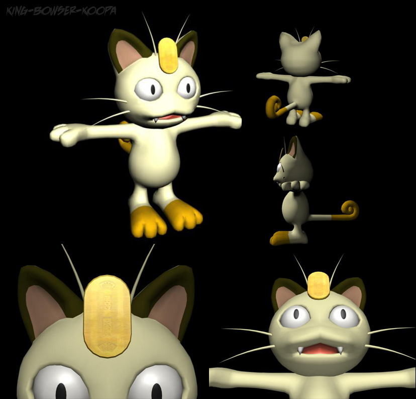 Meowth 3D Model