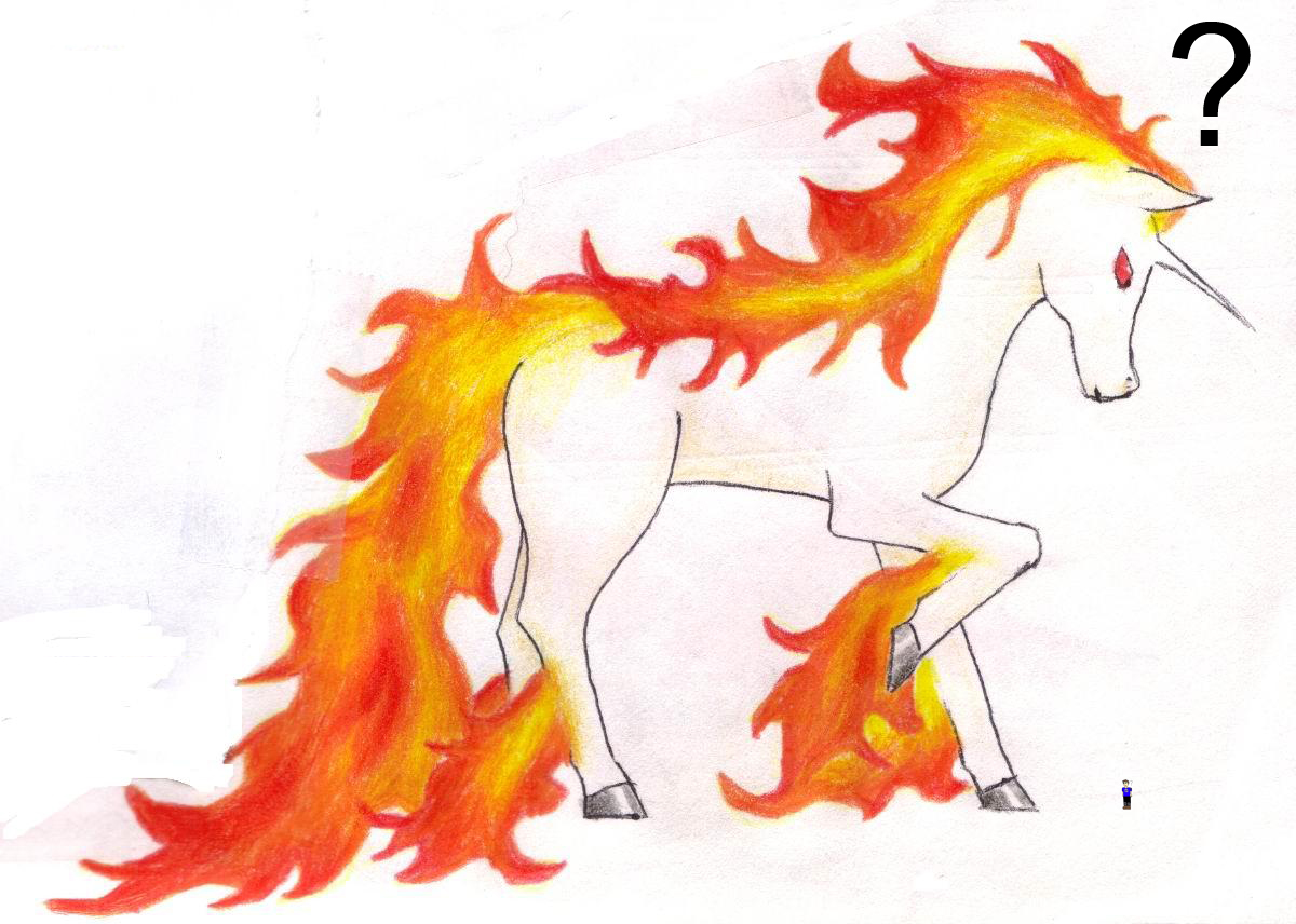 Rapidash, after rapid growth.