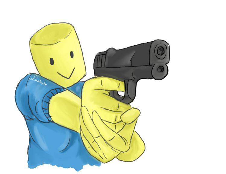 Scary Roblox Man By Cardtheft On Deviantart - roblox noob with gun