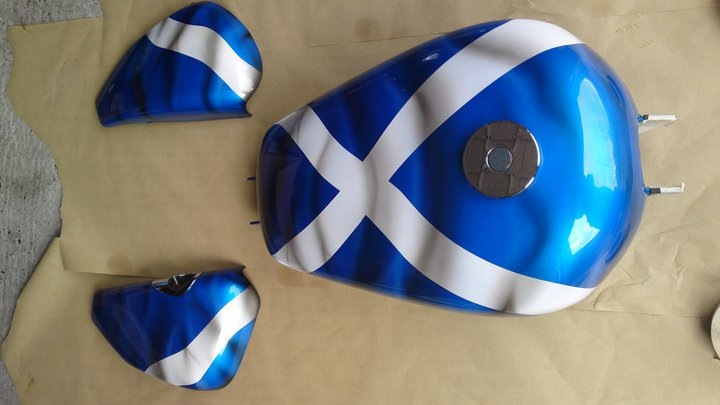 Scotland flag airbrush