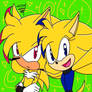 Shining fast the hedgehog and her brother