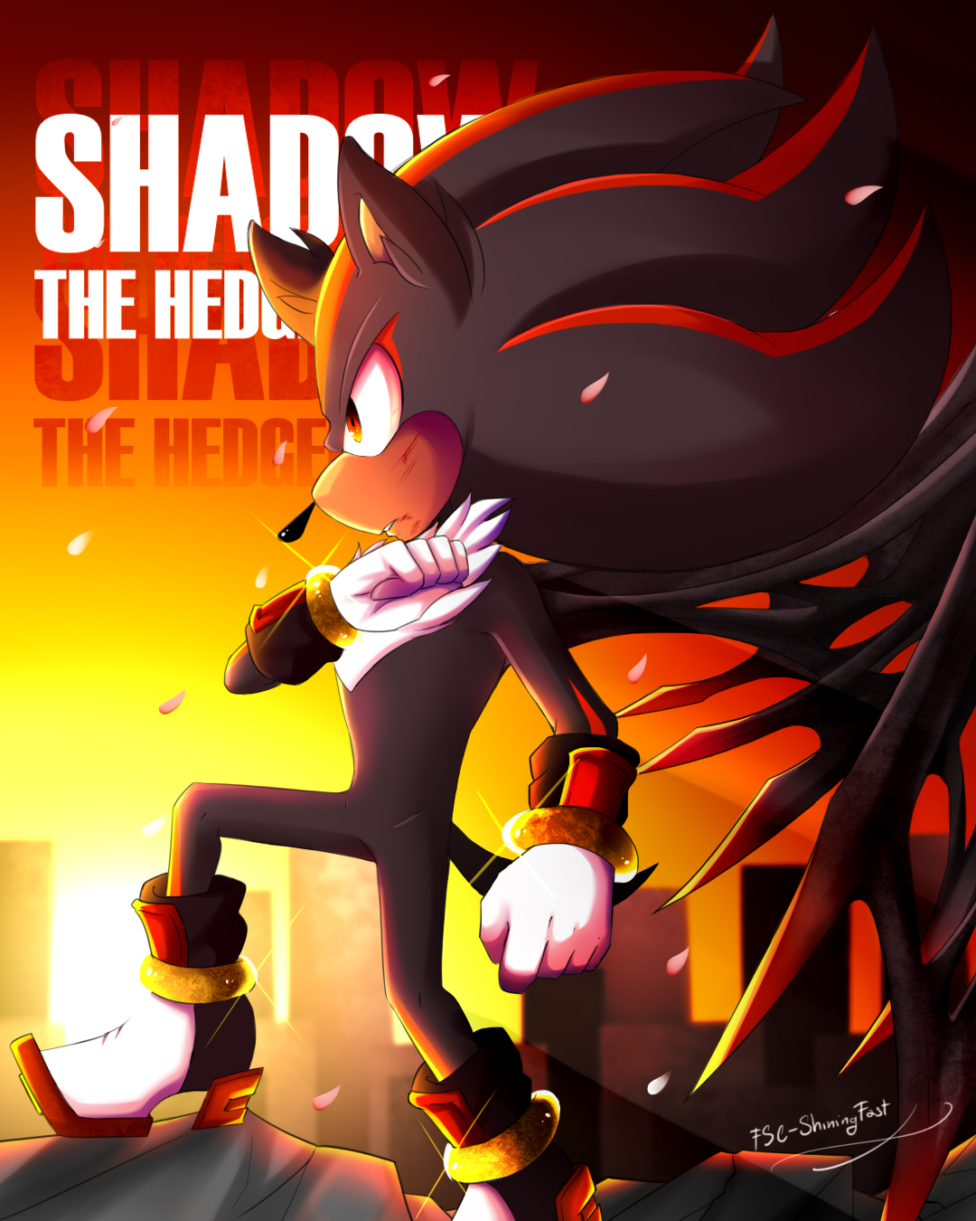 Shadow Collapsing Shadow The Hedgehog l The Collapse Blossoms by FSC-ShiningFast on ...