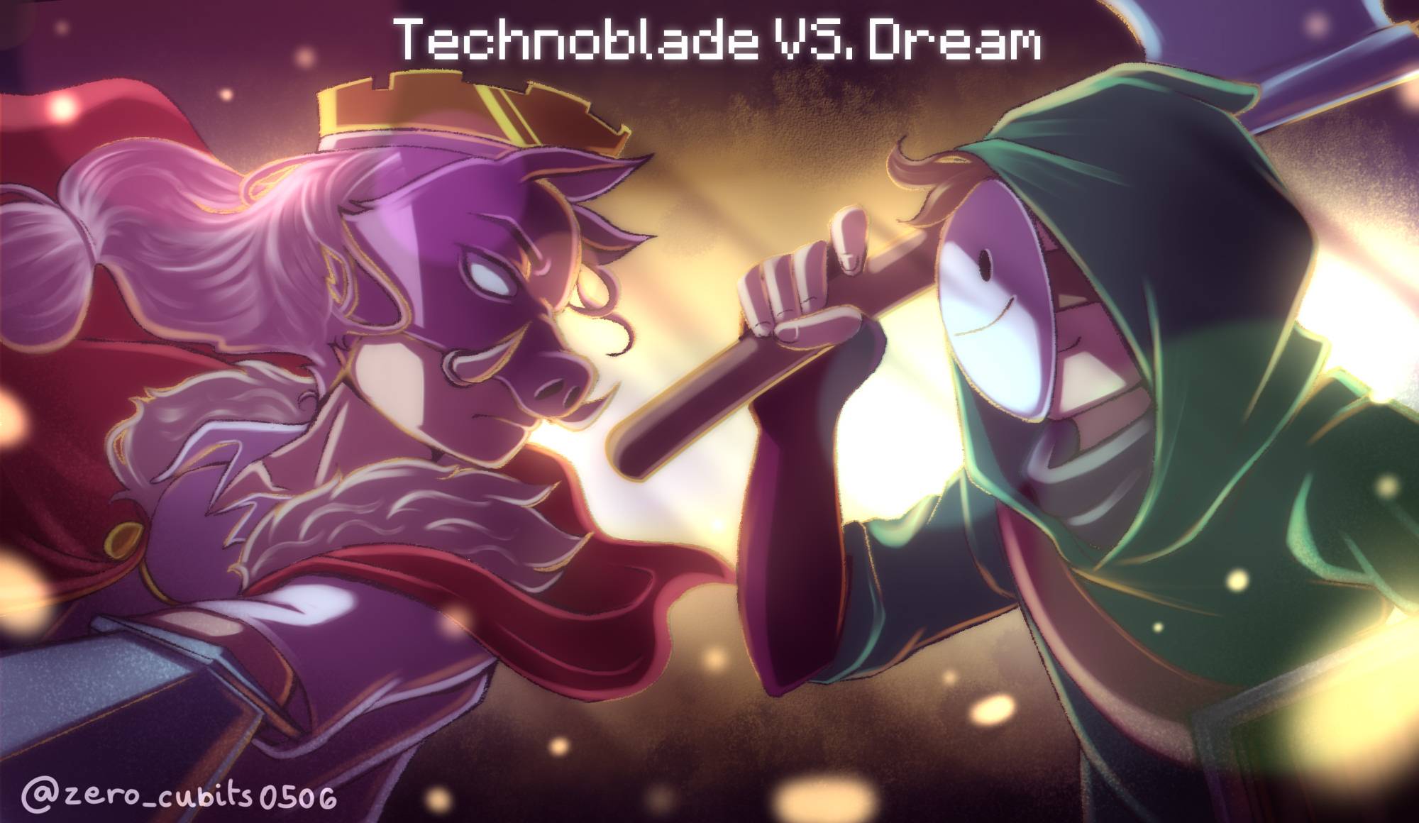 Technoblade fan art >:o  Fan art, Video games funny, Dream team