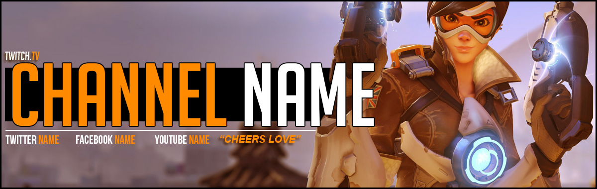 Twitch Profile Banner Overwatch Tracer By Neglius On Deviantart