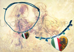 APH - Holy Roman Hempire x Italy- Heart Necklaces