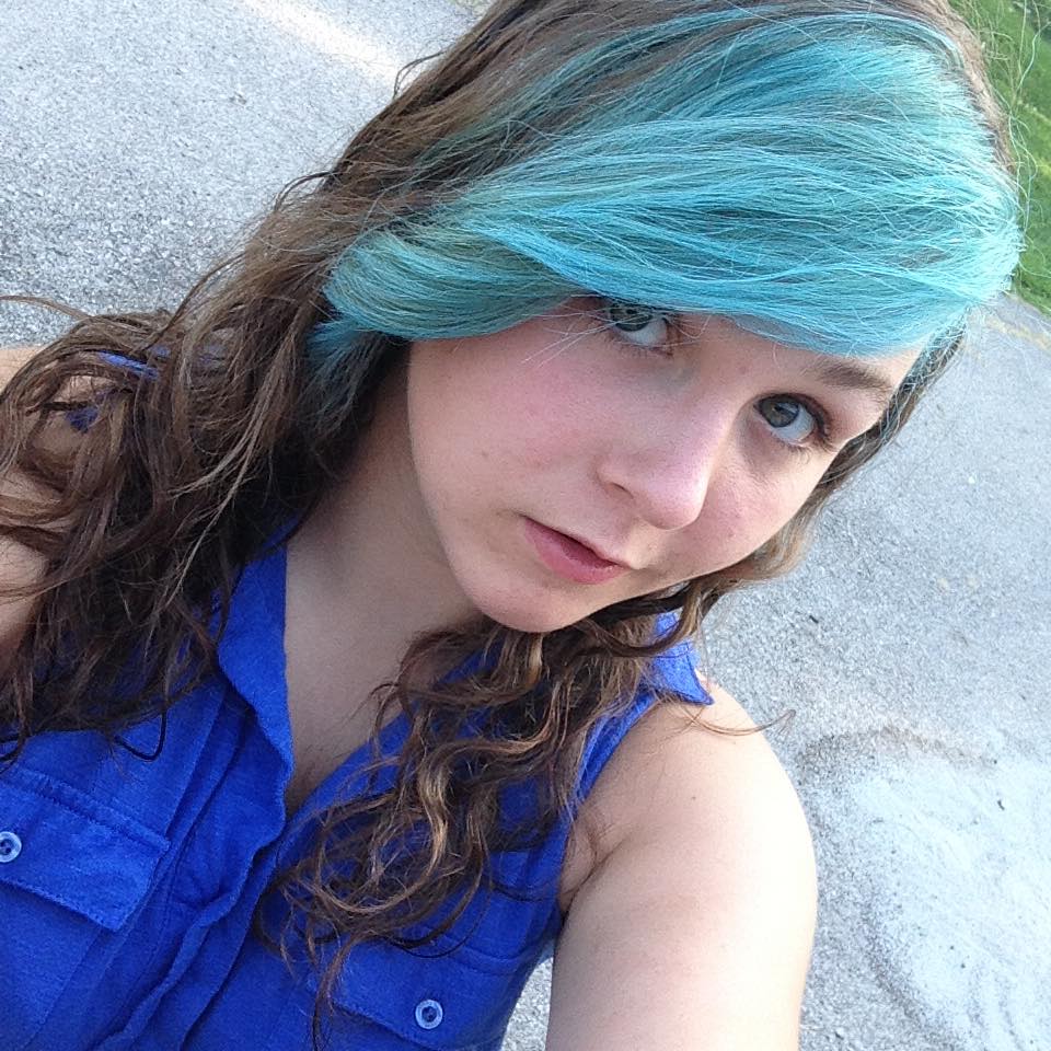 my hair is bloo