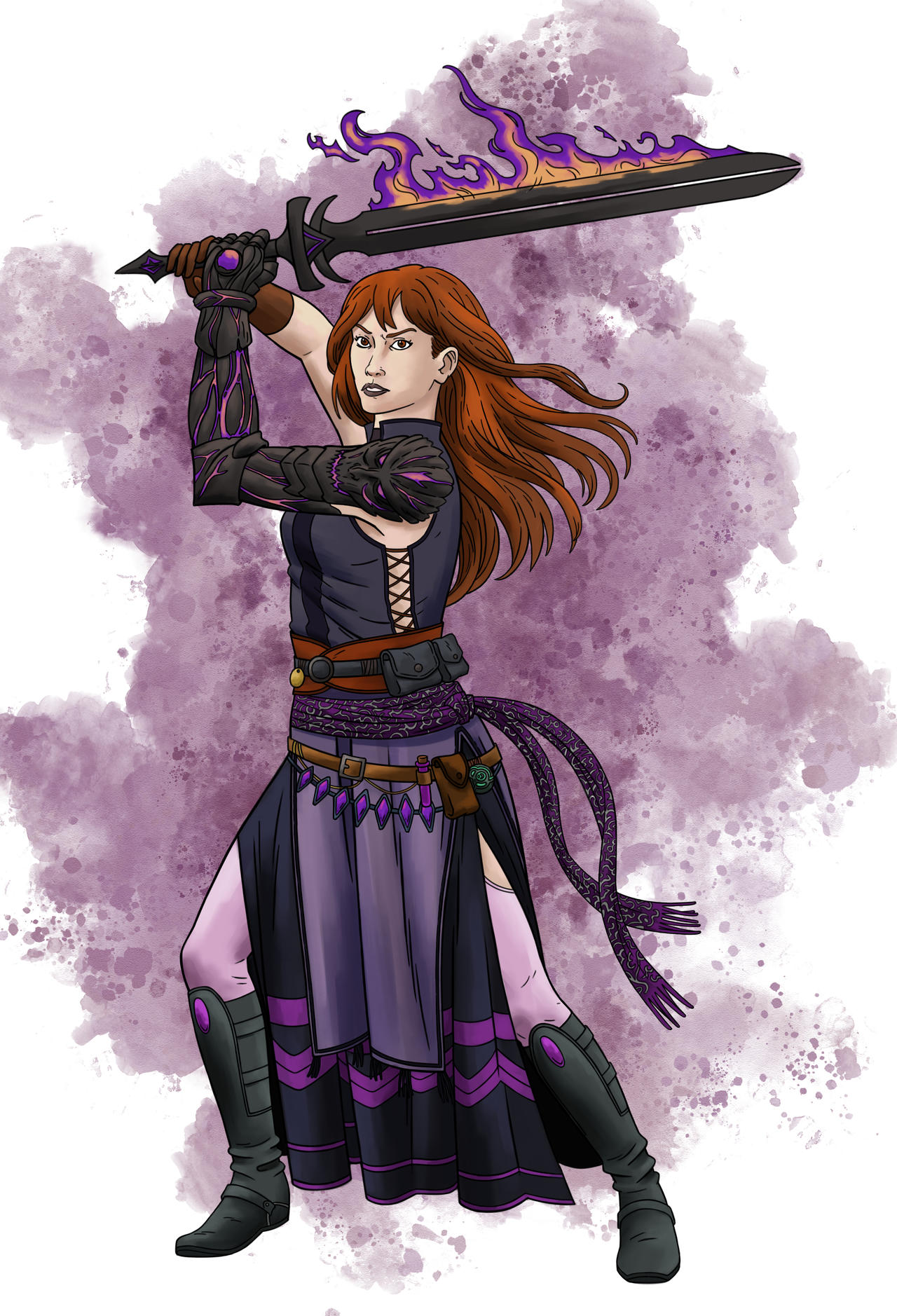 Human warlock hexblade by GarmonboziaArt on DeviantArt
