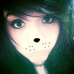 look what i did to my face xD