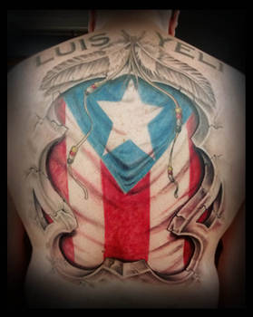 puerto rico flag tattoo
