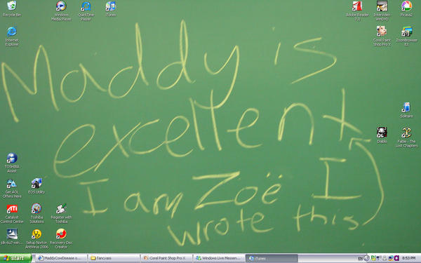 Zoe Thinks I'm Excellent