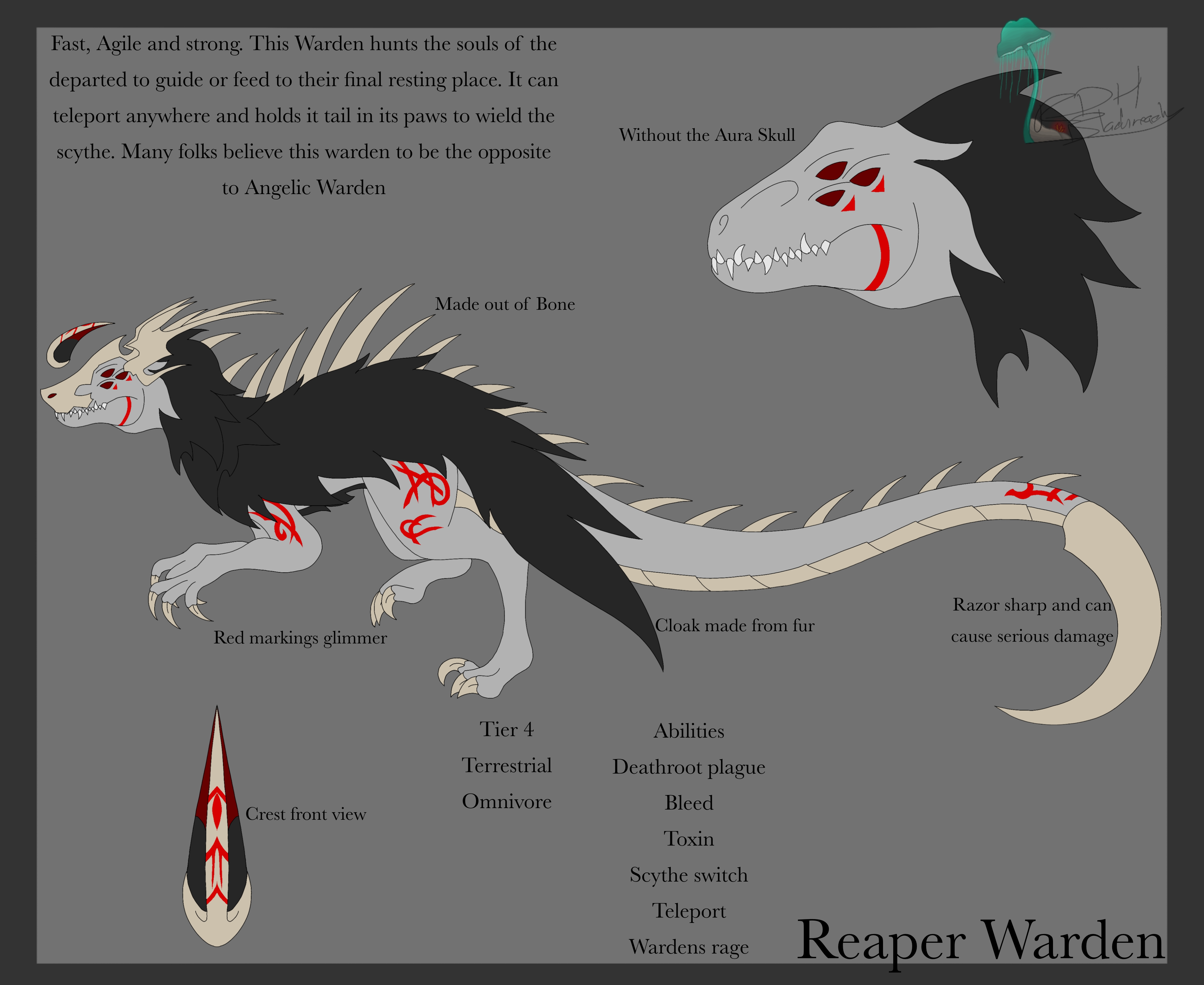 hybrid of every warden in creatures of sonaria by ParakeetPictures on  DeviantArt