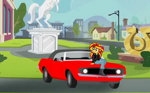 sunset shimmer car Chevrolet Camaro