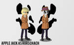 MLP Apple jack as Rorschach by Deidrax