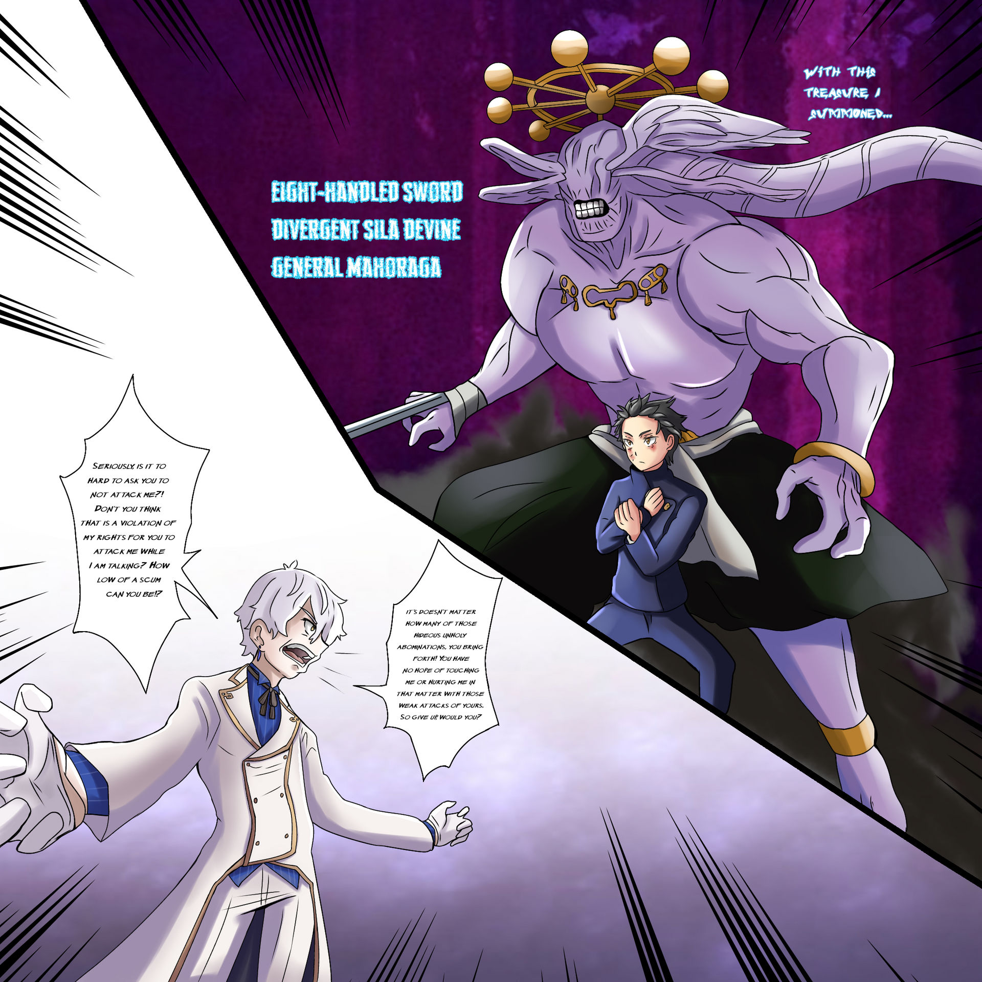 Subaru Using Mahoraga Against Regulus Corneas by Deidrax on DeviantArt