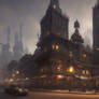 steampunk city
