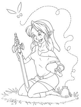 Link cosplay girl