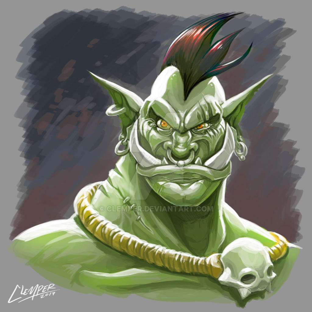 Orc Concept Art Character Design Sketchbook Figure Template: 49 Figure