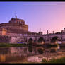 Warm dawn on the Tiber