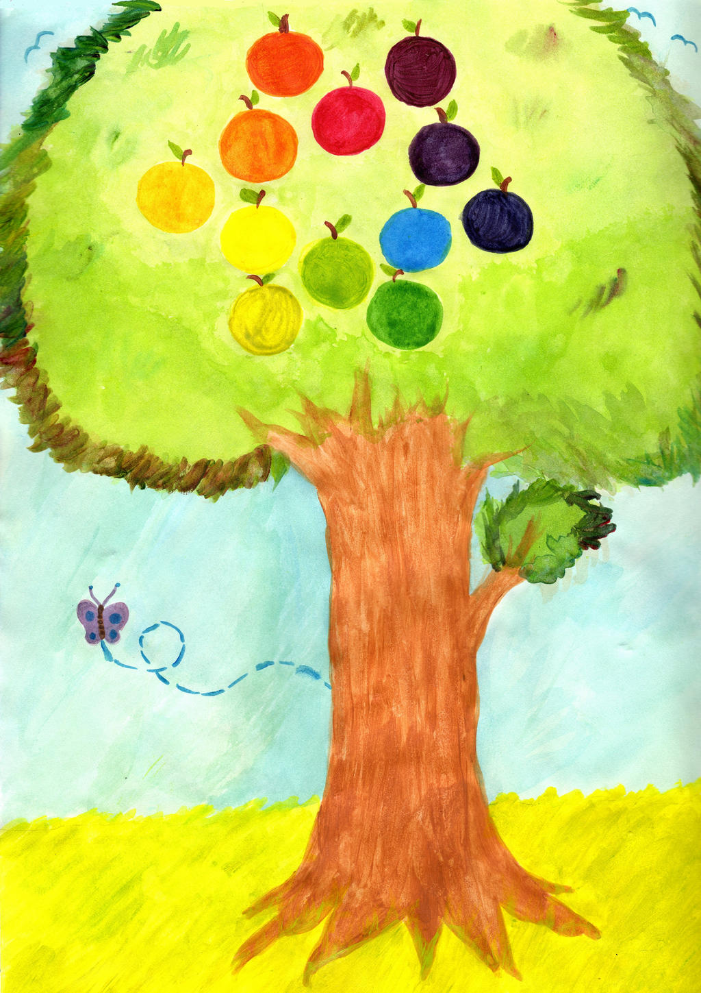Fall Tree Color Wheel Color Wheel Tree by Moolicoo on DeviantArt