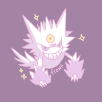 Pokemon Mega Gengar Shiny by SweetSilvy on DeviantArt