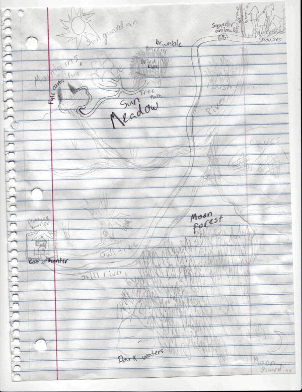Ferals map rough draft by Catstalker22 on DeviantArt