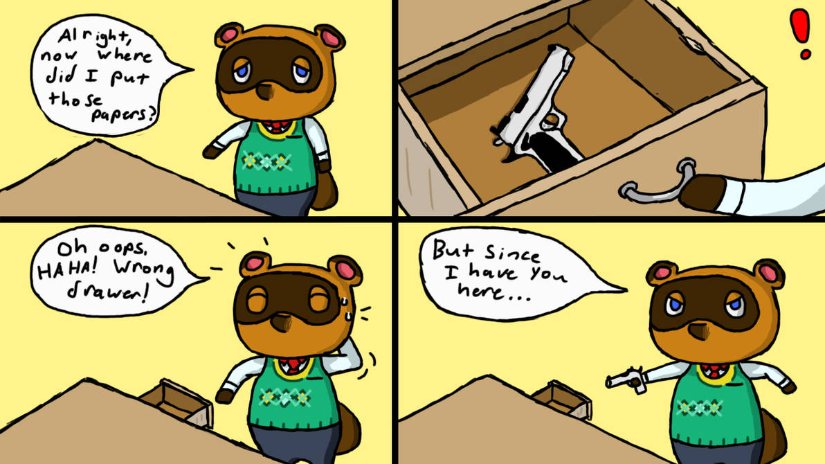 Tom Nook Makes a Mistake by ToiletSocks on DeviantArt