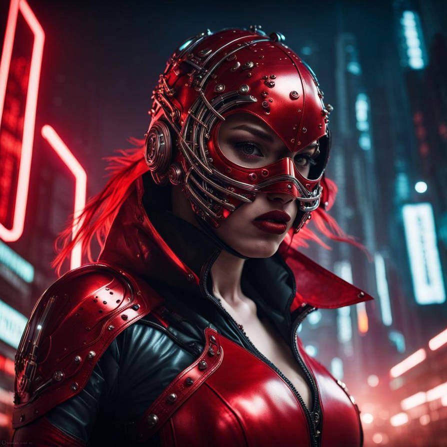Cyber red by KriosTitanarts on DeviantArt