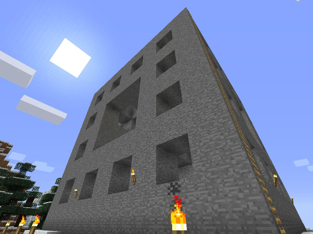 Minecraft - Square Fractal in Perspective by solo-ion on DeviantArt