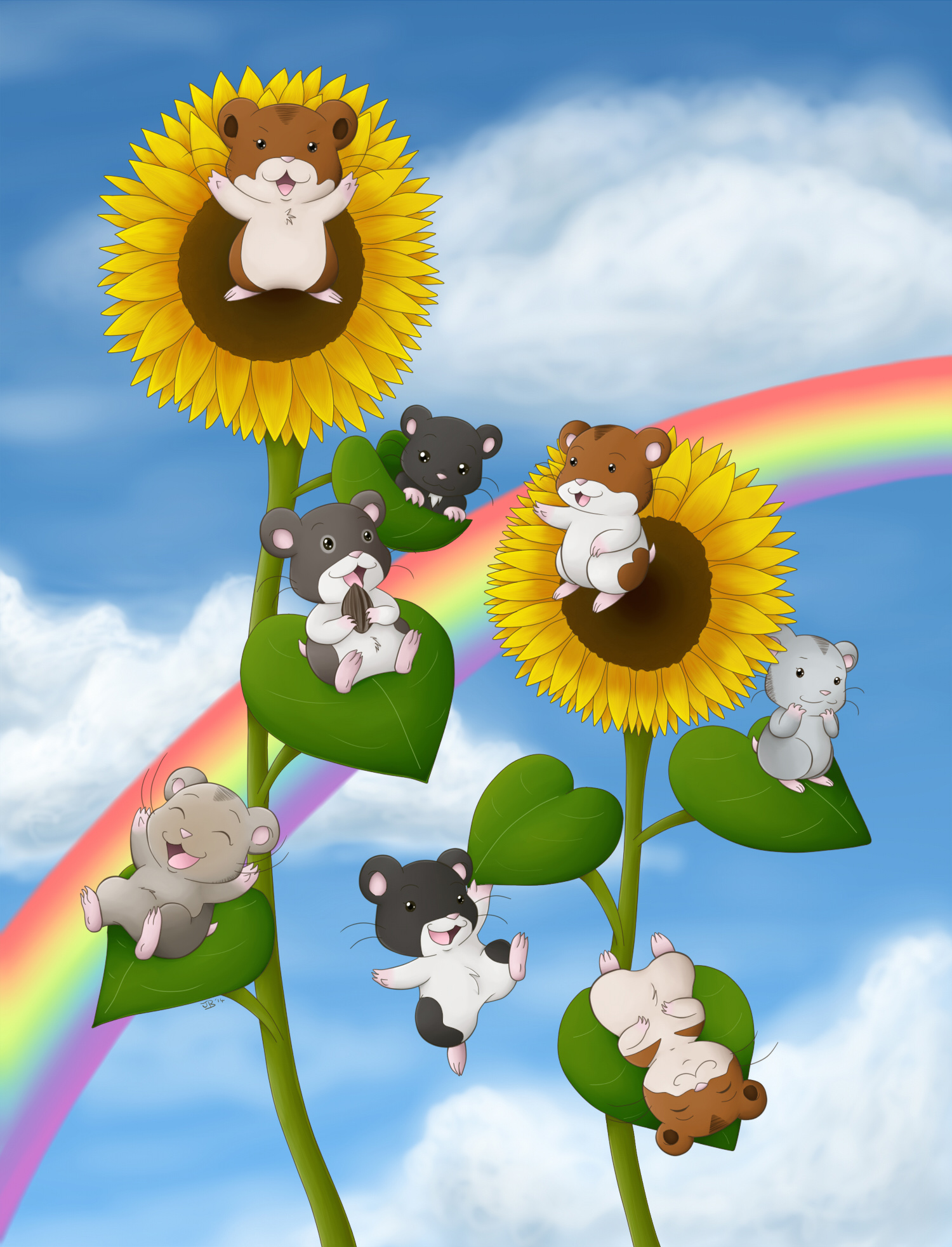 Sunflower Hamsters