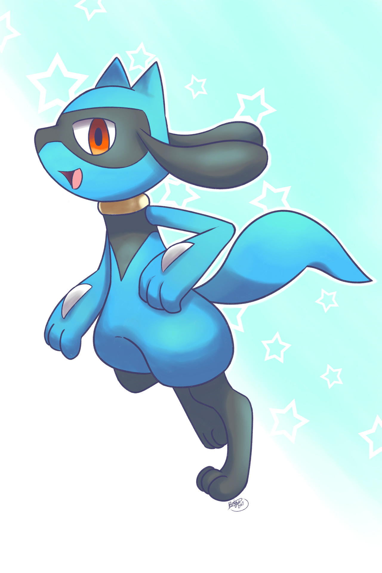 Prancing Riolu by pdutogepi