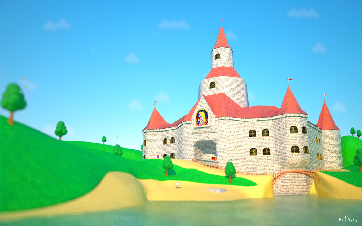 Peach's Castle by mattmillsart on DeviantArt