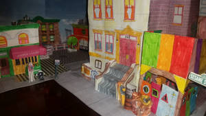 My Updated Model of Sesame Street (Taken w/Flash)
