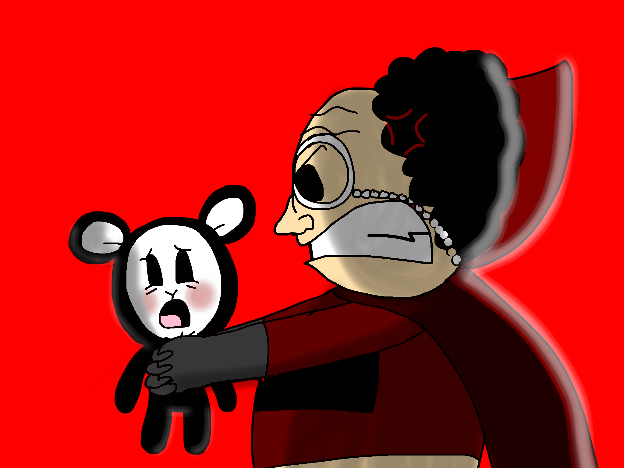 The Dark Slayer strangling Baby Lamb by BabyLambCartoons on DeviantArt