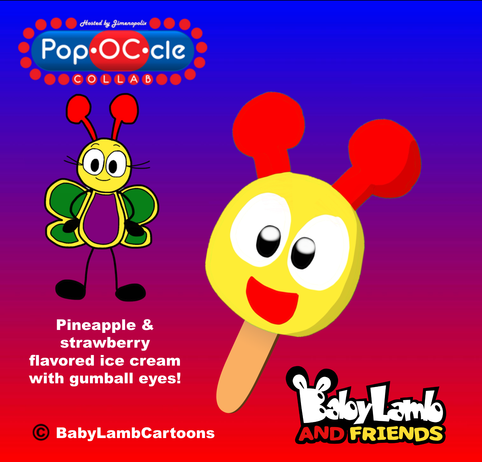 Belle Butterfly but as a Popsicle by BabyLambCartoons on DeviantArt