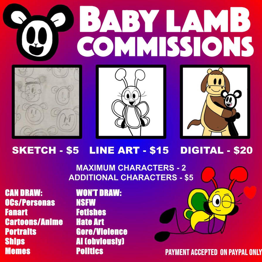 COMMISSIONS ARE OPEN!