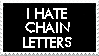 Chain letter stamp