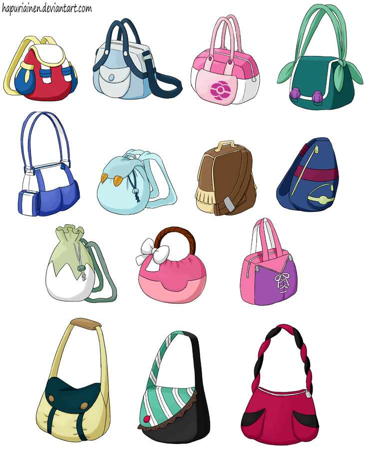 Pokemon Princesses 8 Bags By Hapuriainen On Deviantart
