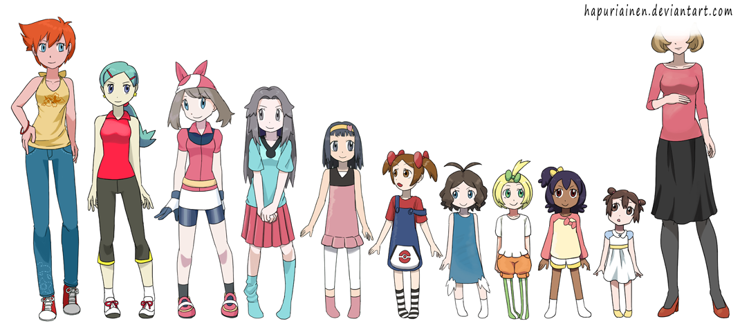 Pokegirl ages