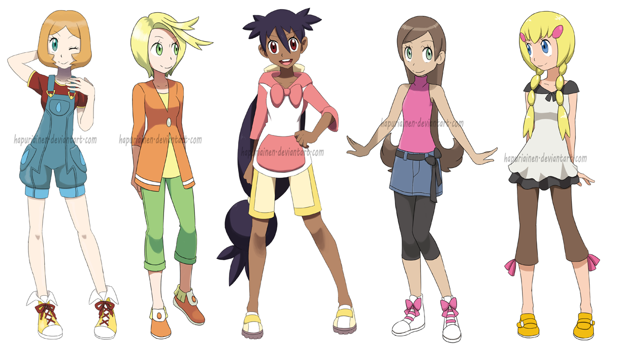 pokegirls alt outfits 2 by hapuriainen on deviantart 