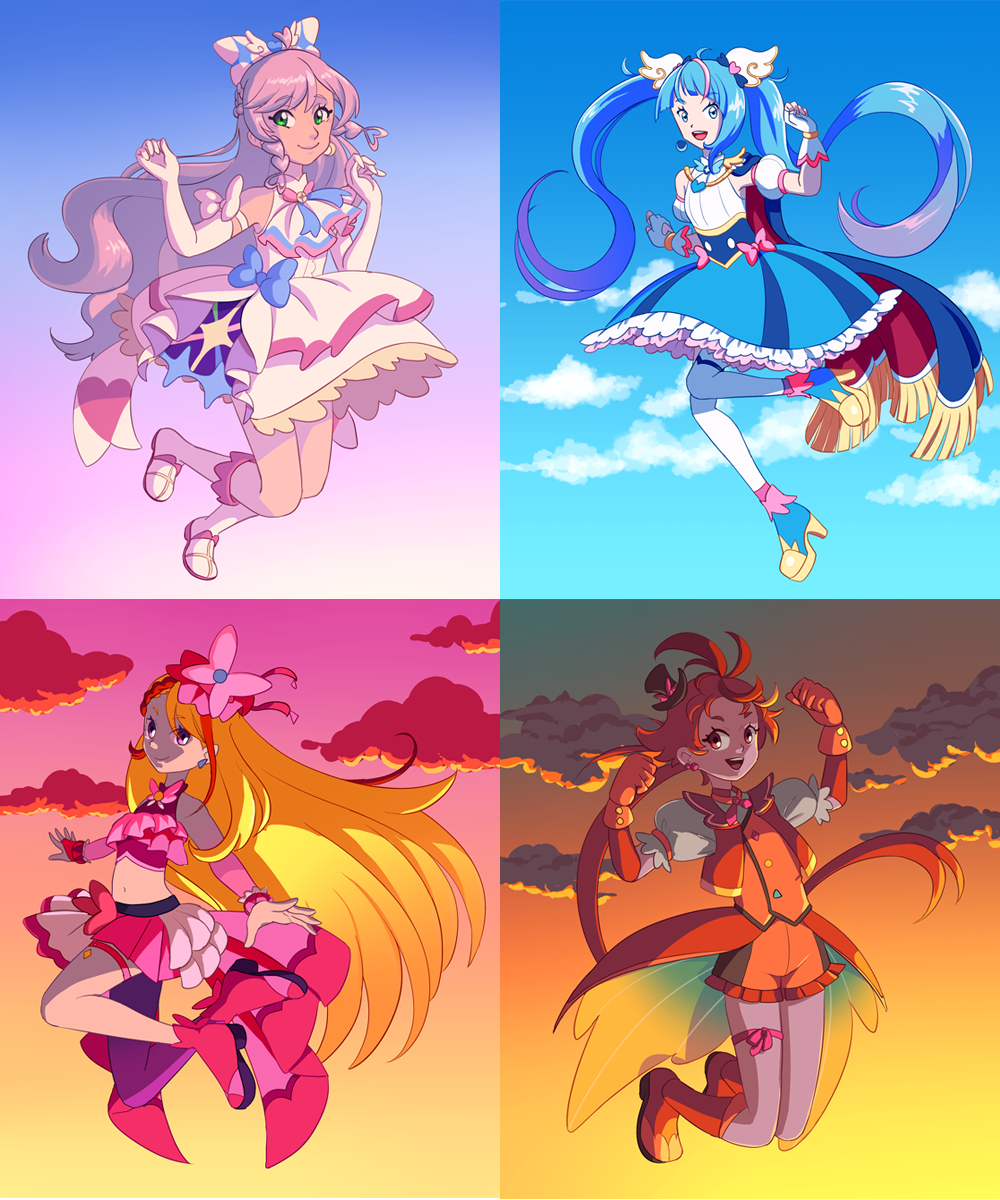 ○ ♡ ∀ ♡) pretty stuff — ✨Hirogaru Sky! Precure concepts I did