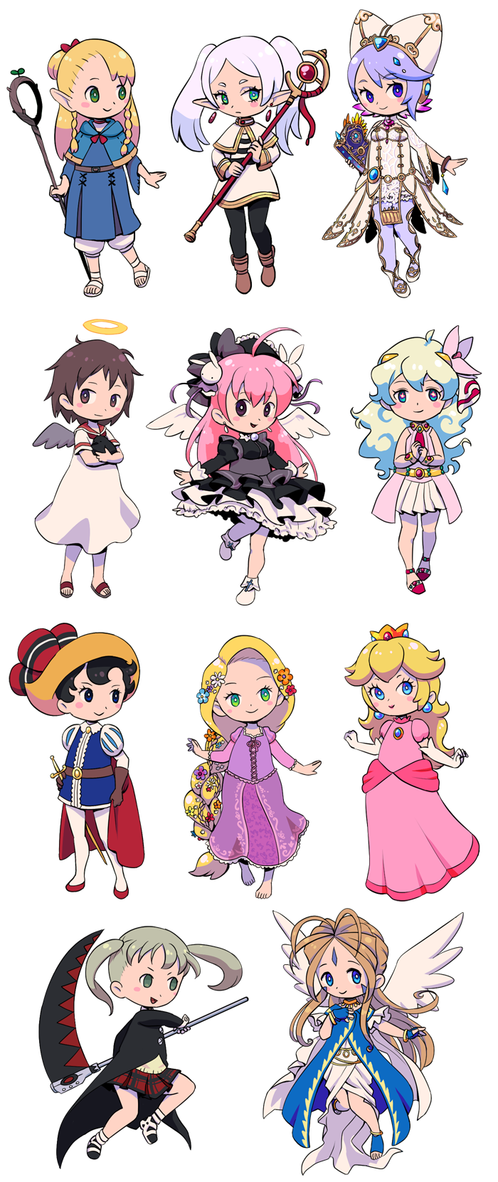 Some chibi girls by Hapuriainen on DeviantArt