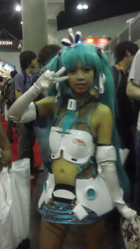 Hatsune Miku. I forgot what version though...