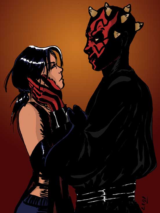 Maul + OC (could it be Qi'Ra ?!)