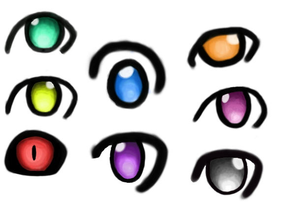 Basic Eye Colors by Metacookie on DeviantArt
