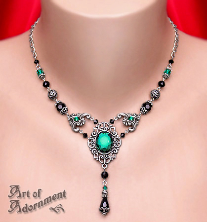 Absinthe Rhinestone Necklace