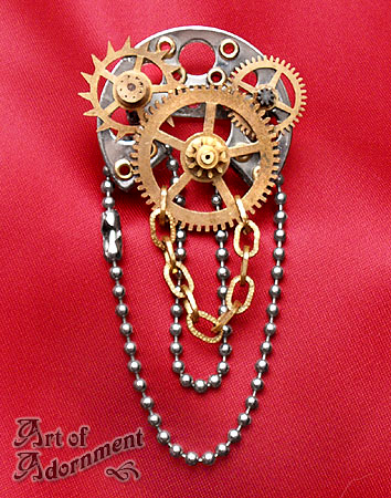 Steampunk Machineworks Brooch