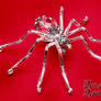 Crystal Spider Brooch