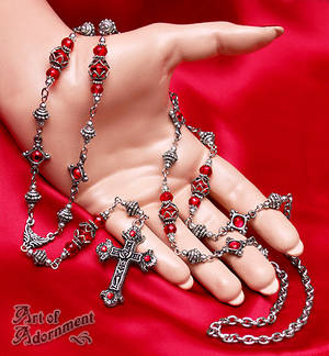 Sanguine Rosae Crucis Necklace