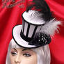 Harlequin Cabaret Stripe Mini Top Hat