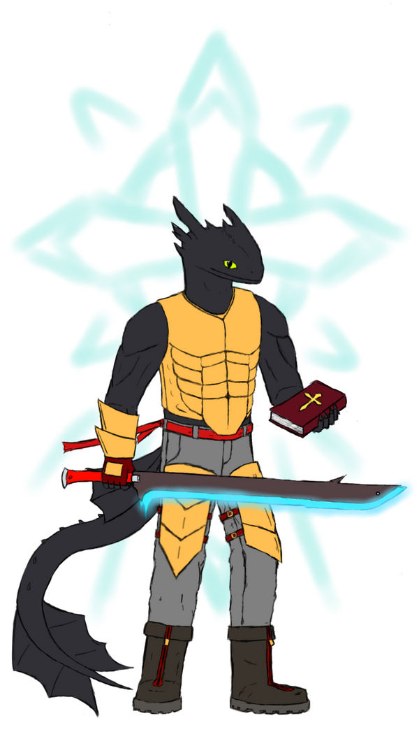 Night Fury punk-gladiator OC (Jacen)